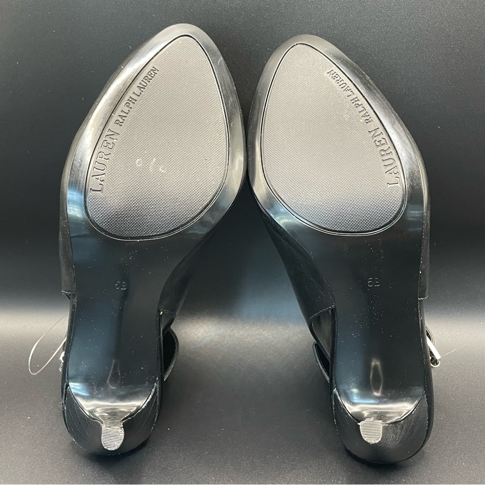 Lauren by Ralph Lauren “Rayna” Black Slingback Heels in size 5M - Picture 7 of 9